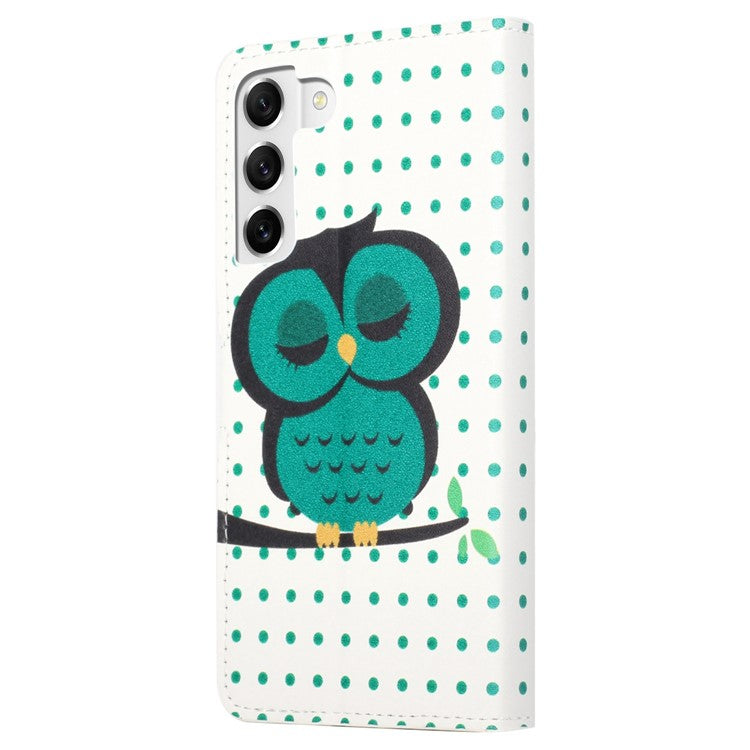 For Samsung Galaxy S23 Phone Case, Pattern Printing Full Protection PU Leather Folio Flip Wallet Cover with Stand