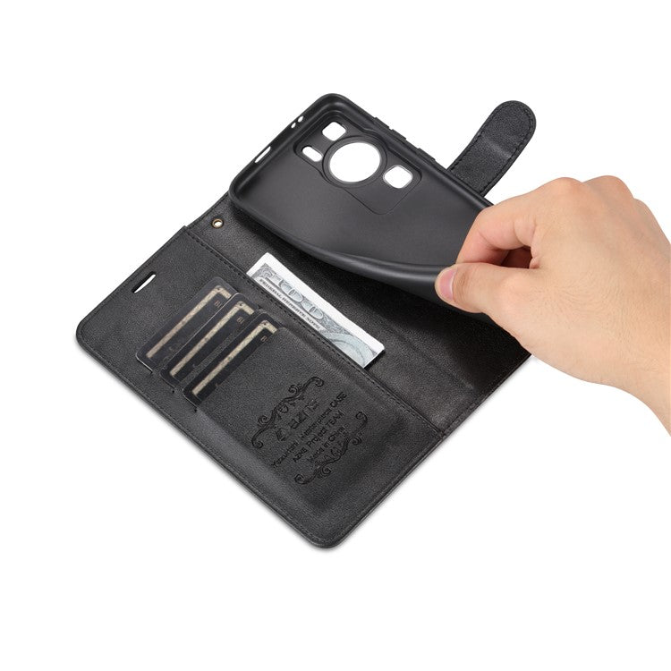 AZNS för Huawei P60 / P60 Pro telefonfodral Anti-Drop PU läder telefonfodral