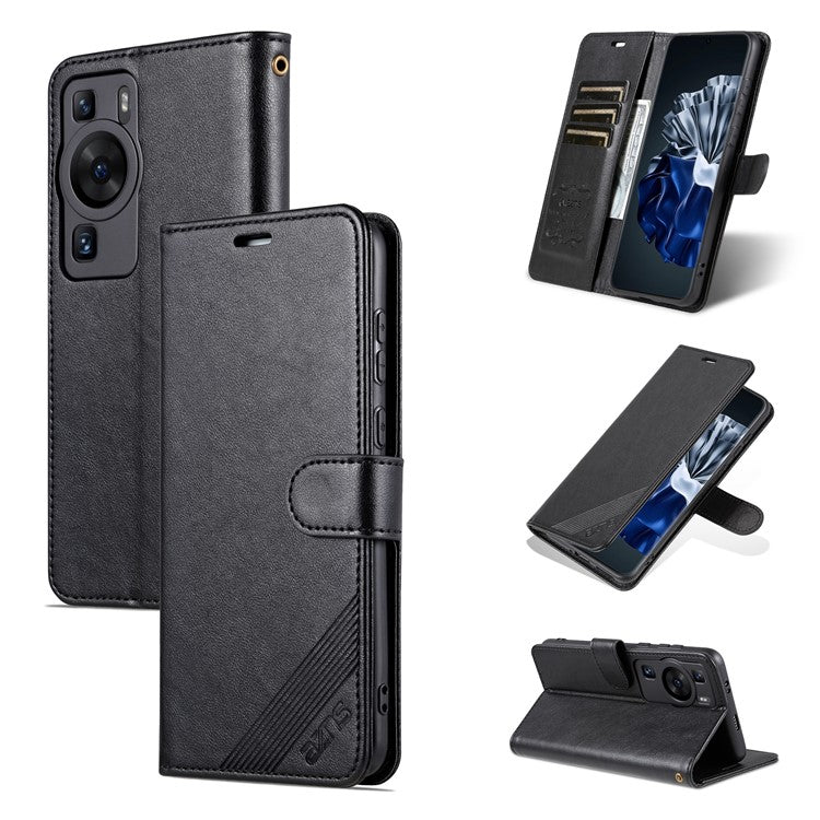 AZNS för Huawei P60 / P60 Pro telefonfodral Anti-Drop PU läder telefonfodral
