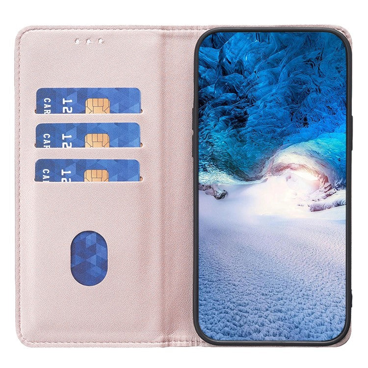 BINFEN COLOR BF18 Telefonställsfodral för iPhone 14 Plus PU-läderkorthållare Skyddande telefonfodral