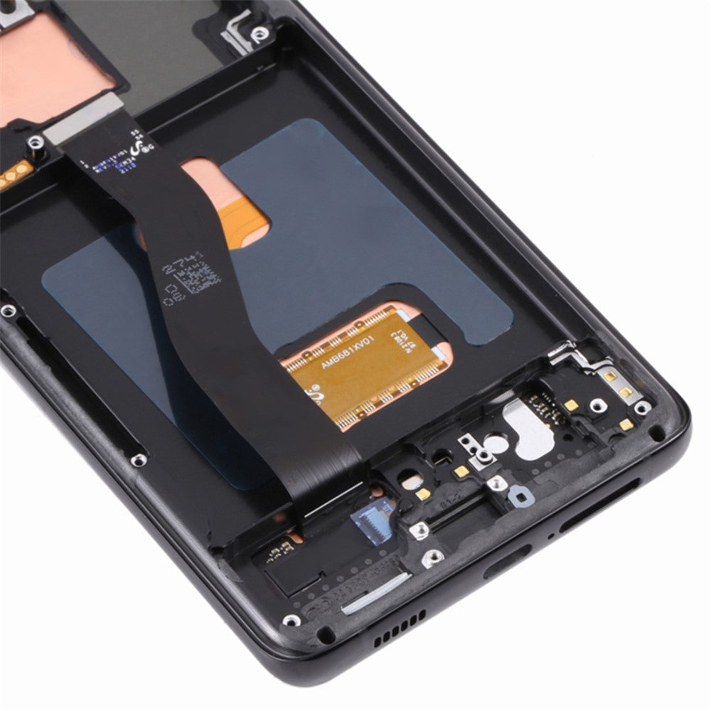 For Samsung Galaxy S21 Ultra 5G G998B OEM Grade S AMOLED Screen and Digitizer Assembly + Frame Part (without Logo)