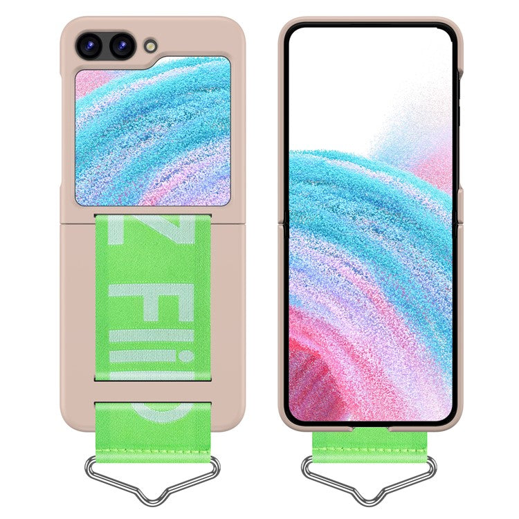 For Samsung Galaxy Z Flip5 5G Hard PC Phone Cover Protective Case with B-Shape Ring Holder