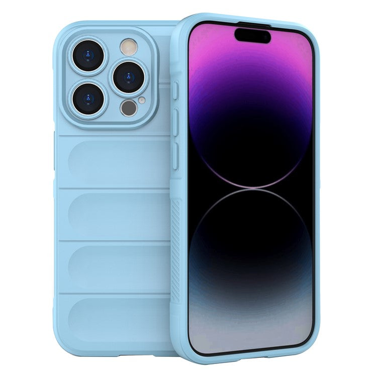 För iPhone 15 Pro Max Anti-Scratch TPU Mobiltelefonfodral Anti-drop Robust telefonbaksida