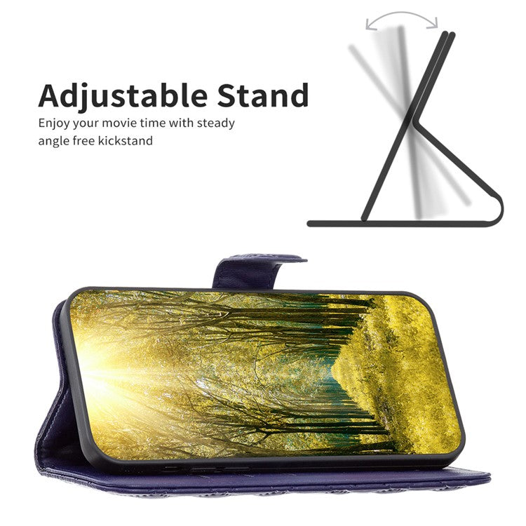 BINFEN COLOR BF Style-14 for Samsung Galaxy A05s 4G Case Imprinted Wallet Stand Leather Phone Cover