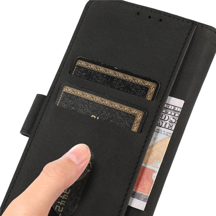 KHAZNEH For Samsung Galaxy A15 4G Case PU Leather Wallet Anti-drop Phone Stand Cover