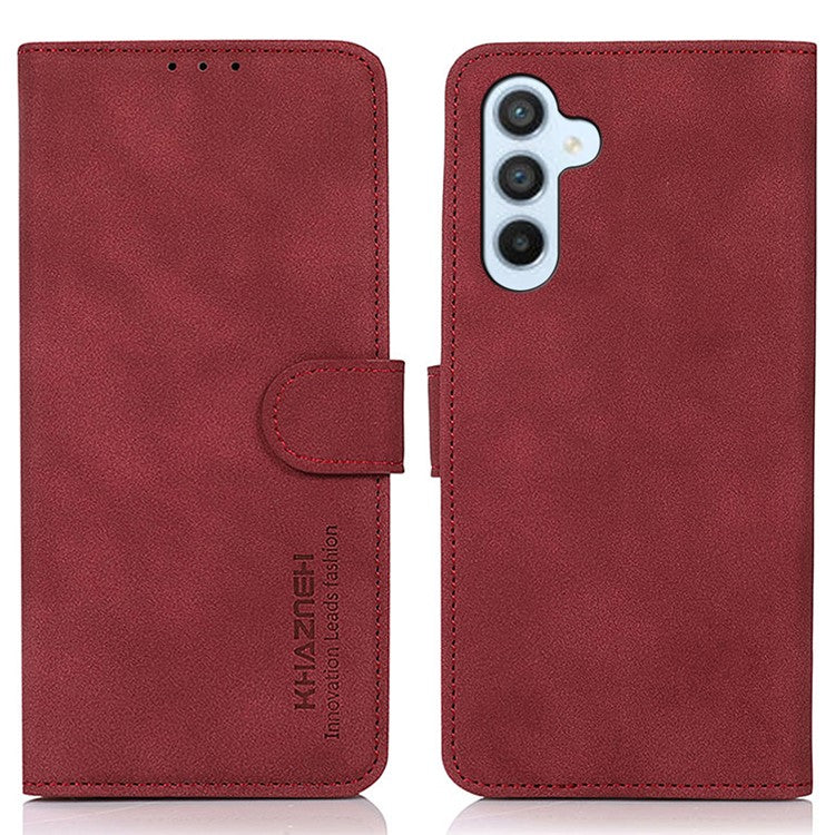 KHAZNEH For Samsung Galaxy A15 4G Case PU Leather Wallet Anti-drop Phone Stand Cover