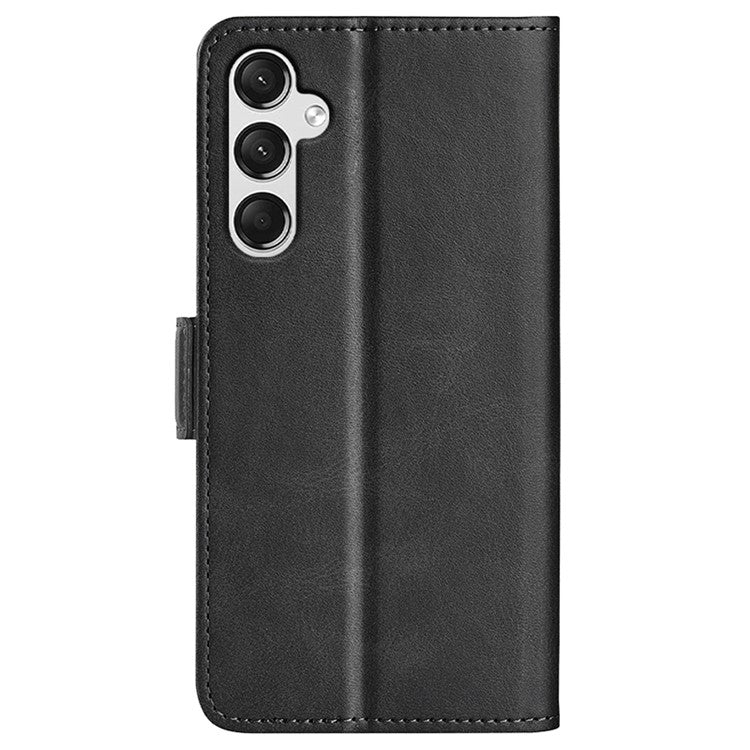 For Samsung Galaxy A25 5G (Global) (161.0 x 76.5 x 8.3mm) Case Wallet Calf Texture Phone Cover PU Leather Stand Flip Shell