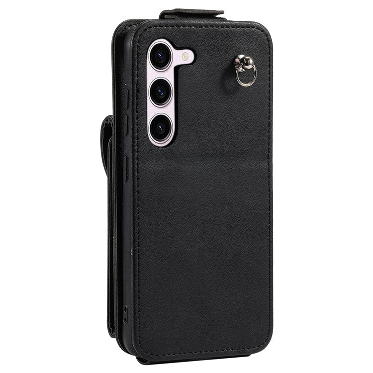 For Samsung Galaxy S23 Case Mobile Phone PU Leather+TPU Vertical Flip Cover