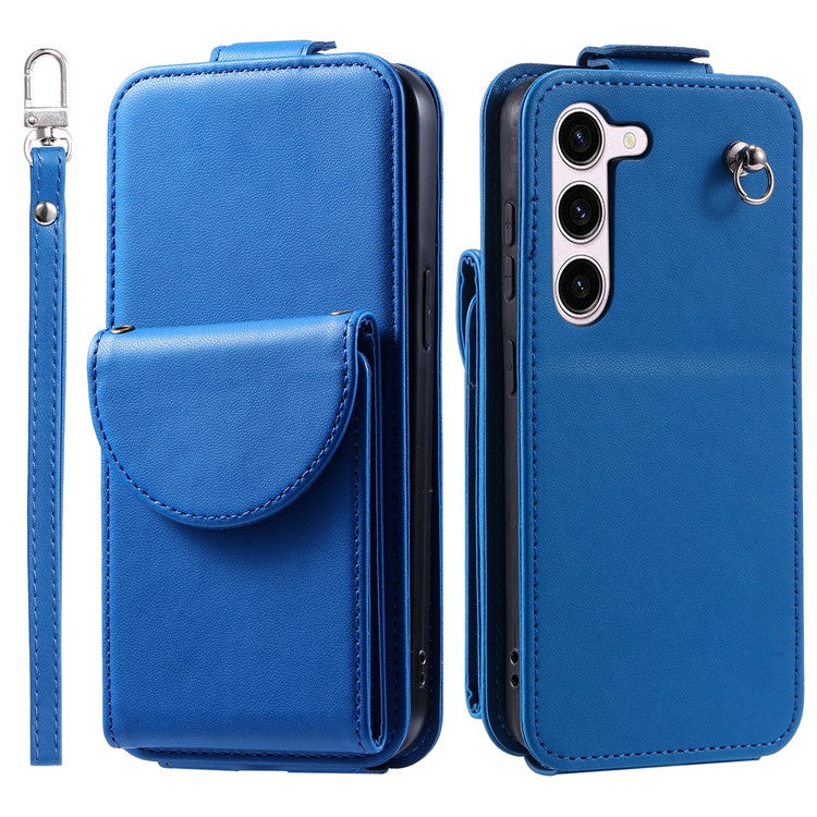 For Samsung Galaxy S23 Case Mobile Phone PU Leather+TPU Vertical Flip Cover