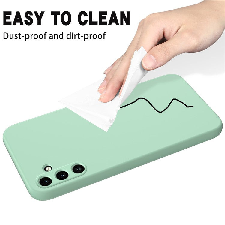 Anti-Scratch Phone Cover for Samsung Galaxy A15 4G / 5G Case Soft Lining Liquid Silicone Shell with Strap