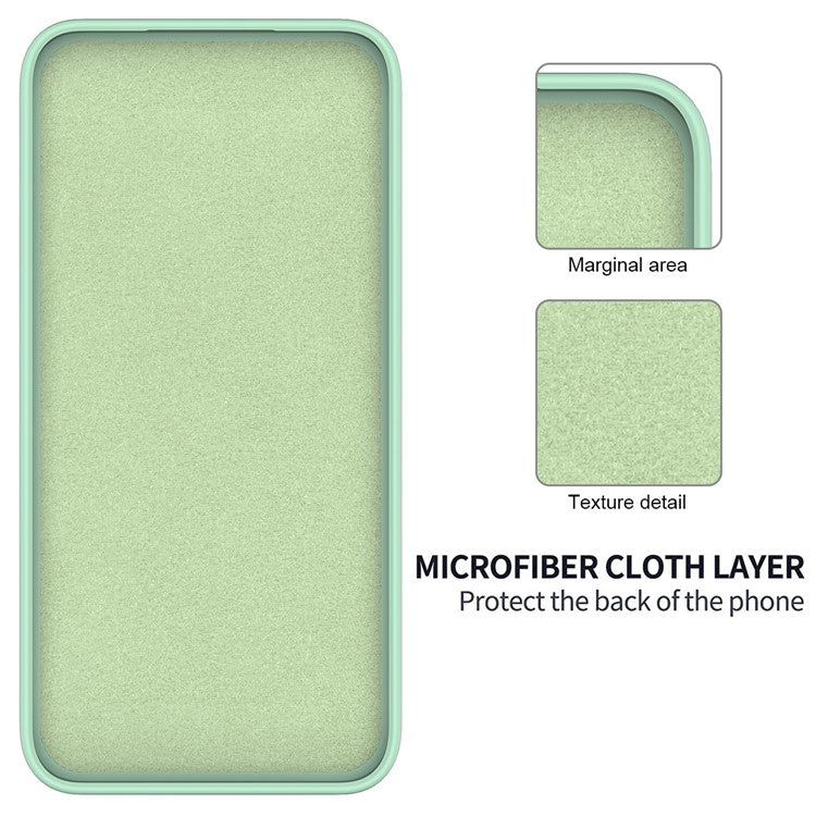 Anti-Scratch Phone Cover for Samsung Galaxy A15 4G / 5G Case Soft Lining Liquid Silicone Shell with Strap