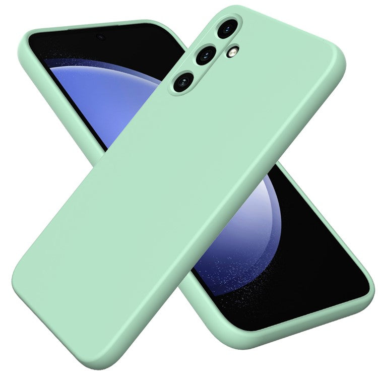 Anti-Scratch Phone Cover for Samsung Galaxy A15 4G / 5G Case Soft Lining Liquid Silicone Shell with Strap
