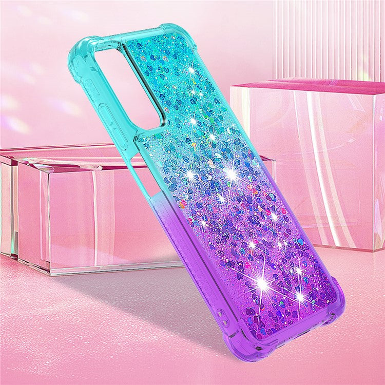 For Samsung Galaxy A05s 4G TPU Case Gradient Quicksand Phone Back Cover