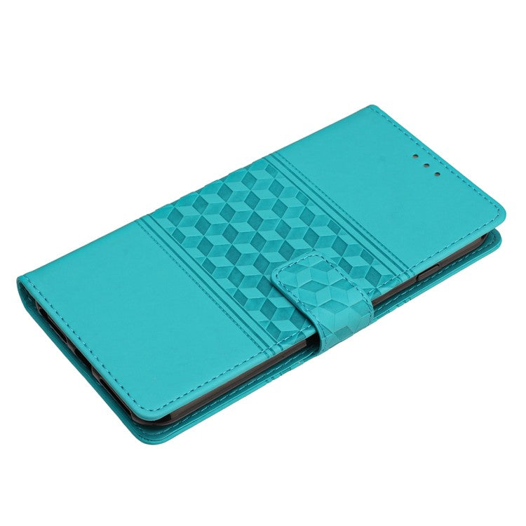 For Samsung Galaxy A05s 4G Case Anti-drop Imprinted Rhombus PU Leather Phone Stand Cover