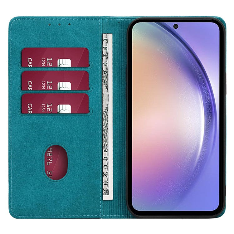For Samsung Galaxy A05s 4G Phone Case PU Leather+TPU Calf Texture Stand Cover