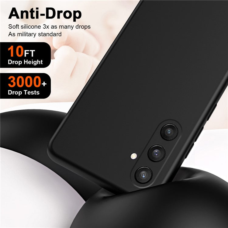 För Samsung Galaxy S24+ Fodral Anti-Drop gummibelagt 2,2 mm TPU telefonskal