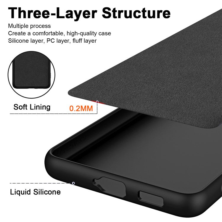 För Samsung Galaxy S24+ Fodral Anti-Drop gummibelagt 2,2 mm TPU telefonskal