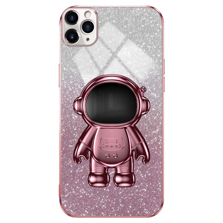 For iPhone 11 Pro Max Case Shockproof PC+TPU Shell Astronaut Kickstand Cell Phone Cove