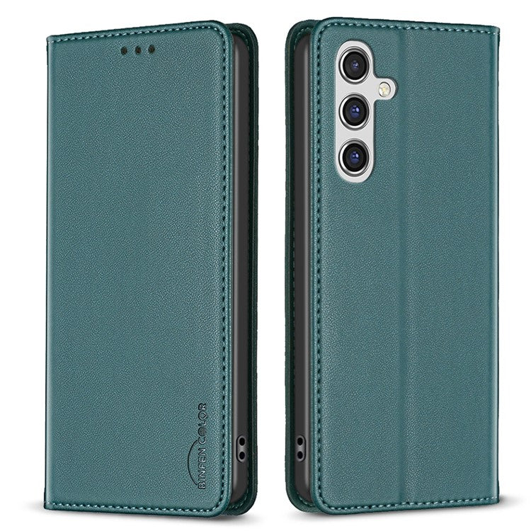 BINFEN COLOR BF18 For Samsung Galaxy A35 5G Case PU Leather Card Holder Cover