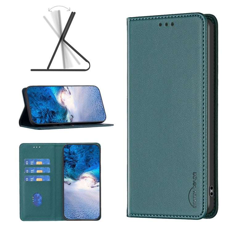 BINFEN COLOR BF18 For Samsung Galaxy A35 5G Case PU Leather Card Holder Cover