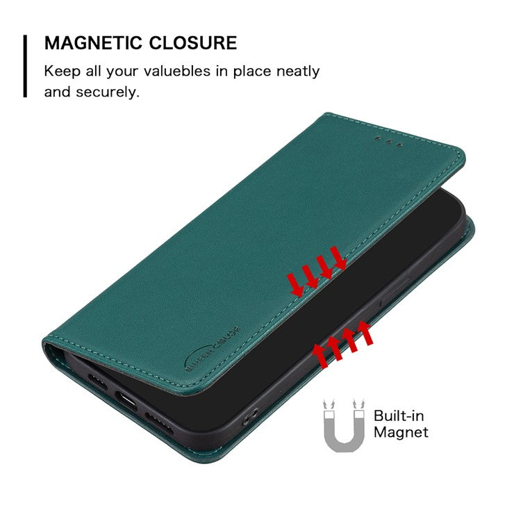 BINFEN COLOR BF18 For Samsung Galaxy A35 5G Case PU Leather Card Holder Cover