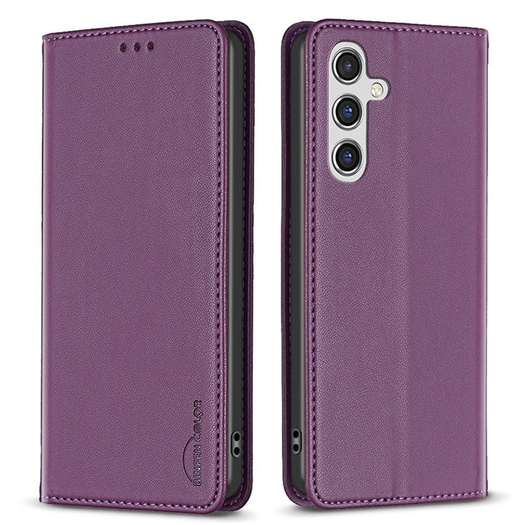 BINFEN COLOR BF18 For Samsung Galaxy A35 5G Case PU Leather Card Holder Cover