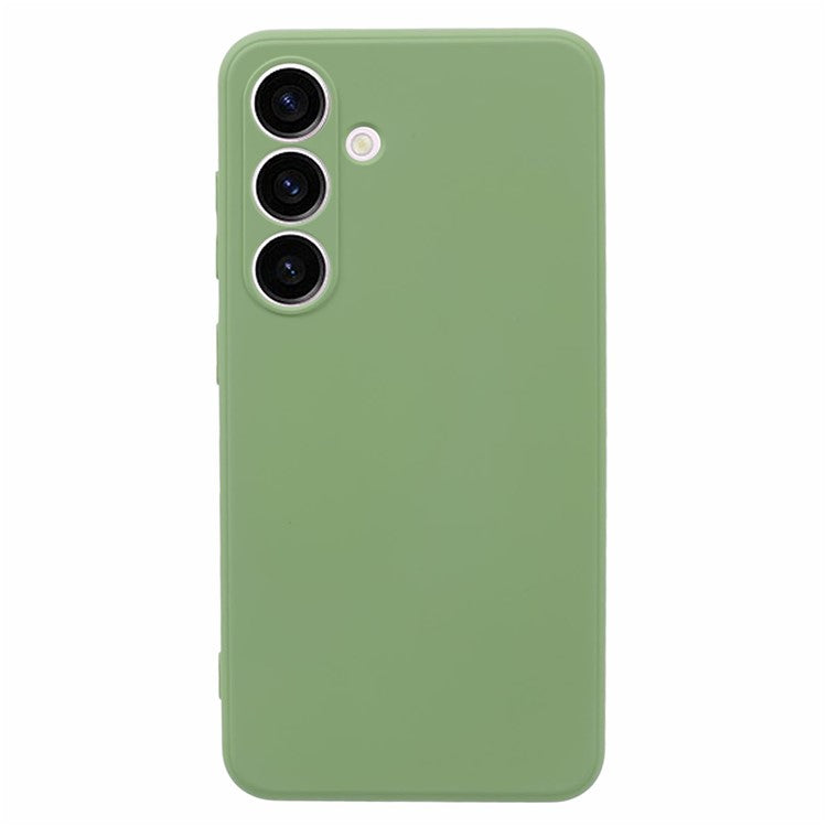 För Samsung Galaxy S24+ Soft Touch Fodral Fiberfoder TPU gummibelagt telefonskal