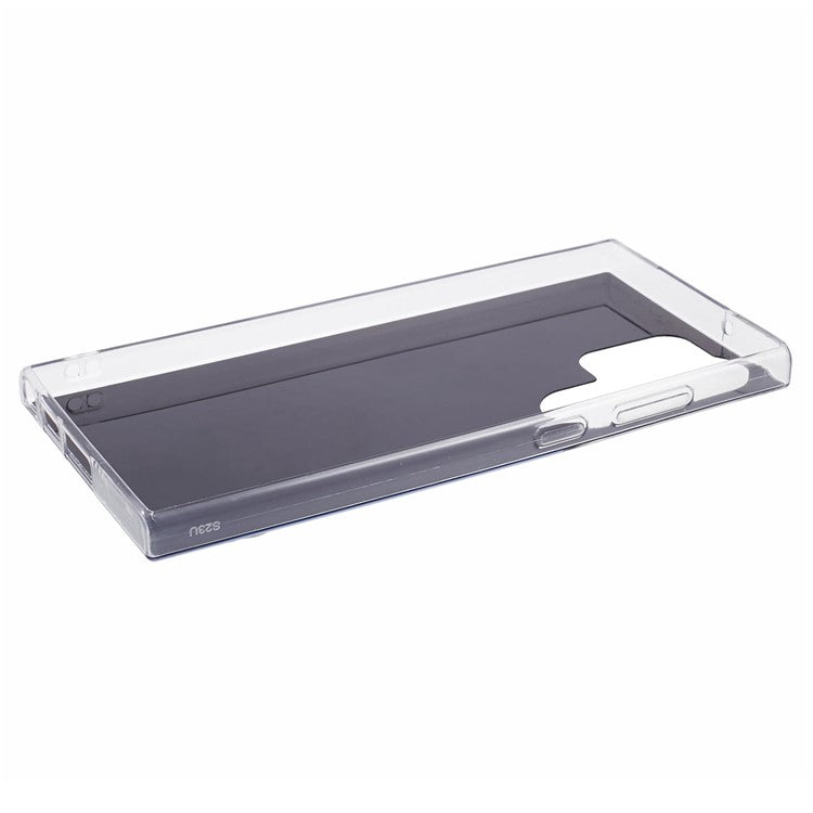 AW Series For Samsung Galaxy S23 Ultra Case TPU+PVC Epoxy Back Cover with Big Rear Lens Hole