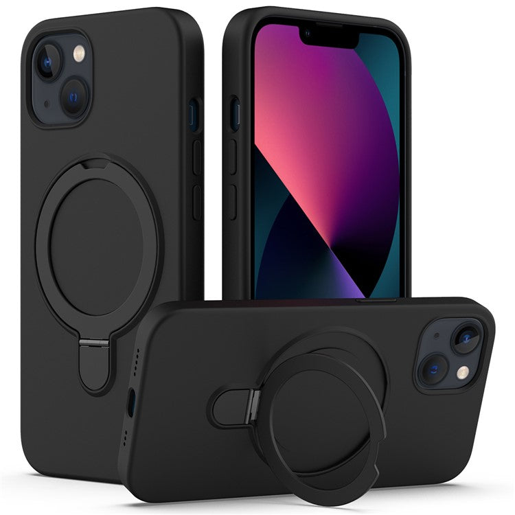För iPhone 14 Magnetfodral Ringhållare Kickstand Cover Kompatibel med MagSafe