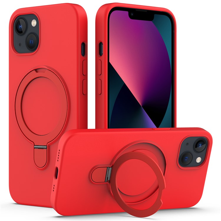 För iPhone 14 Magnetfodral Ringhållare Kickstand Cover Kompatibel med MagSafe