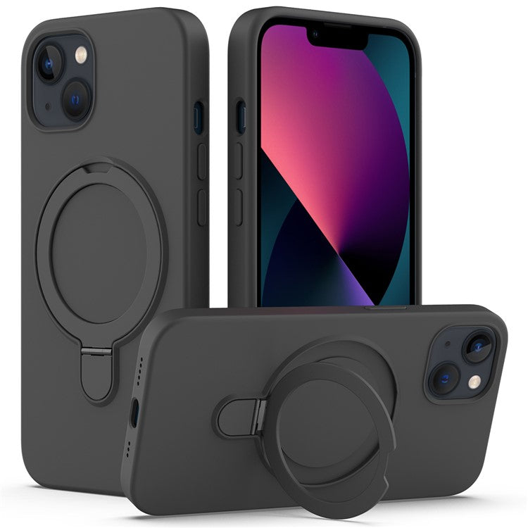 För iPhone 14 Magnetfodral Ringhållare Kickstand Cover Kompatibel med MagSafe