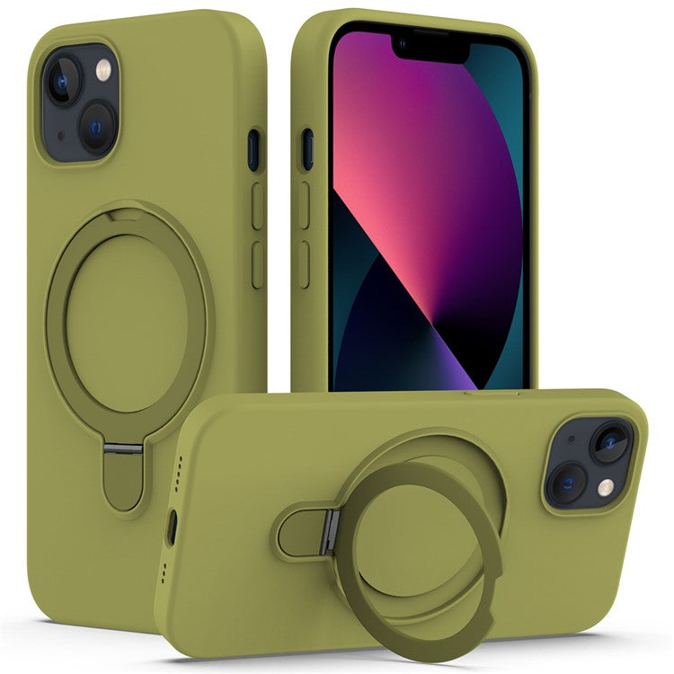 För iPhone 14 Magnetfodral Ringhållare Kickstand Cover Kompatibel med MagSafe