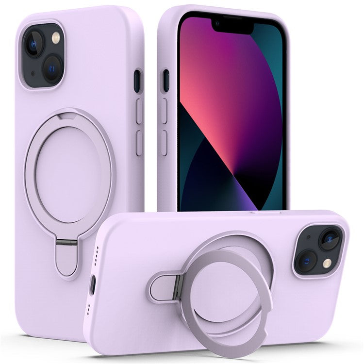 För iPhone 14 Magnetfodral Ringhållare Kickstand Cover Kompatibel med MagSafe