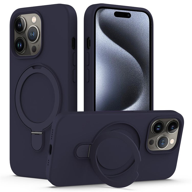 För iPhone 15 Pro Max Kickstand telefonfodral Kompatibel med MagSafe