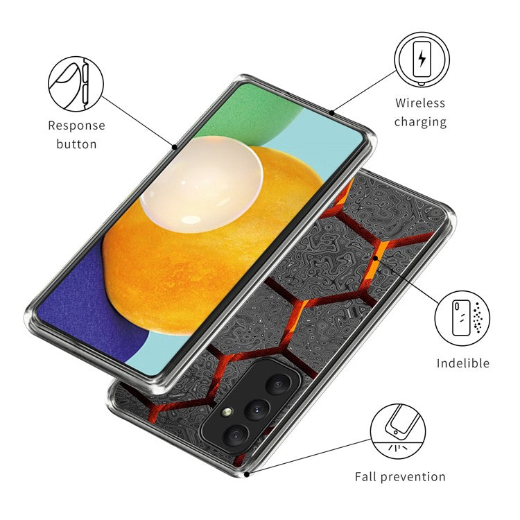For Samsung Galaxy A15 4G / 5G TPU Case Pattern Printing Protective Phone Cover