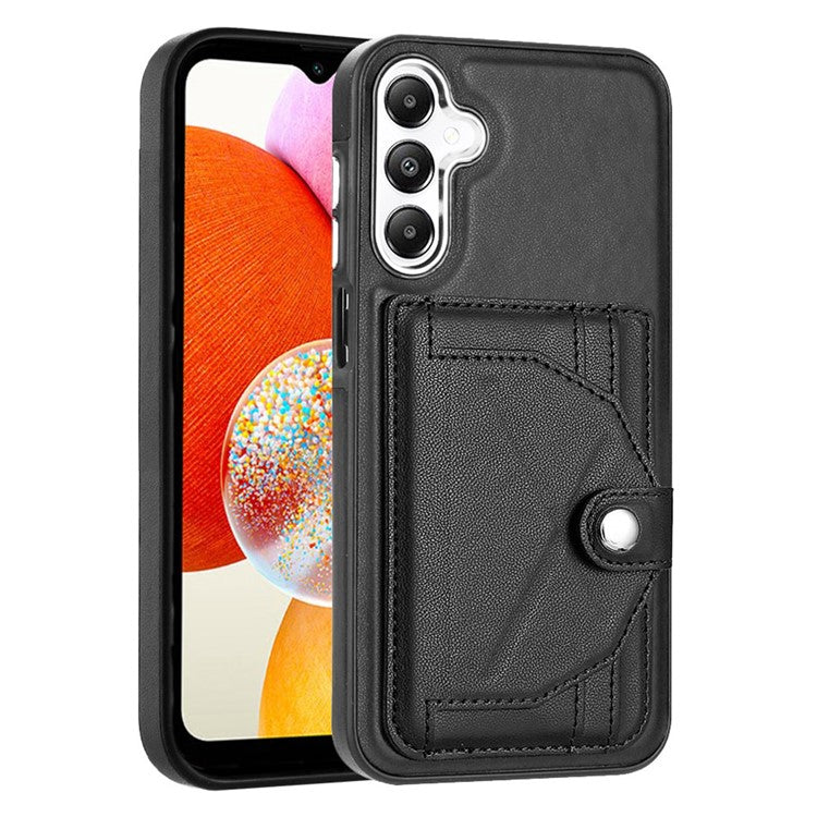 YB Leather Coating Series-4 for Samsung Galaxy A25 5G (Global) (161.0 x 76.5 x 8.3mm) Case Card Slots Cover