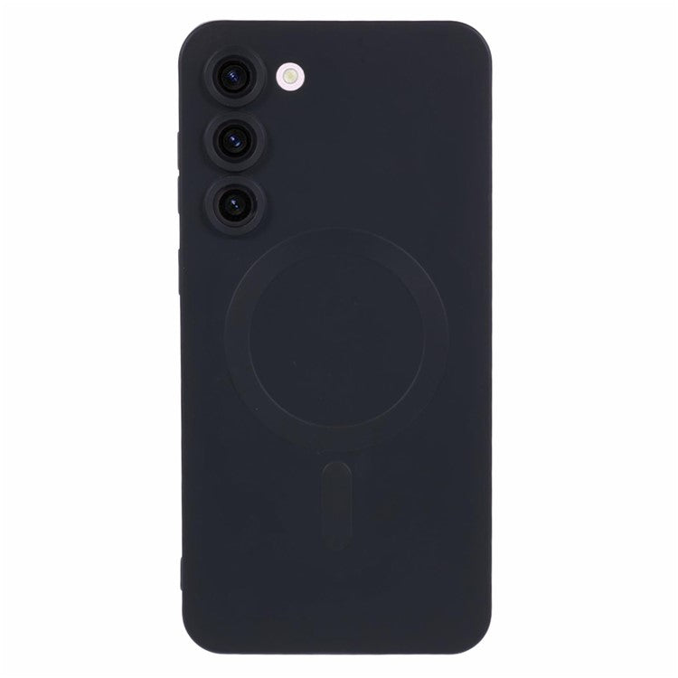 For Samsung Galaxy S23 Phone Case with Lens Protector Compatible with MagSafe Rubberized TPU Case