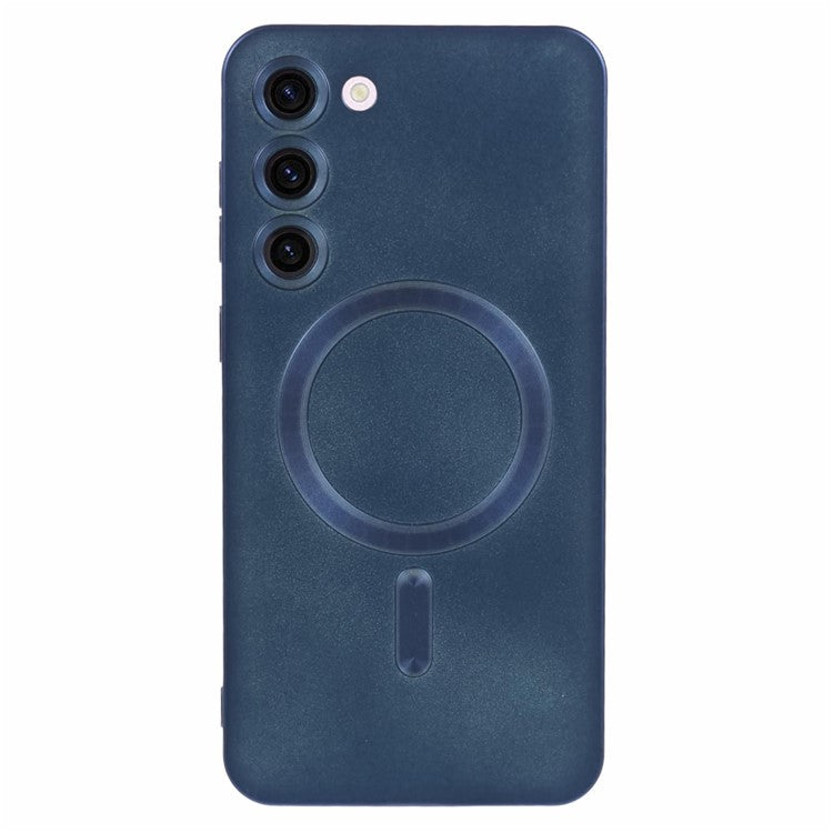 For Samsung Galaxy S23 Phone Case with Lens Protector Compatible with MagSafe Rubberized TPU Case