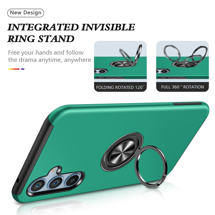 For Samsung Galaxy A55 5G Case Slim-Fit PC+TPU Phone Cover with Kickstand