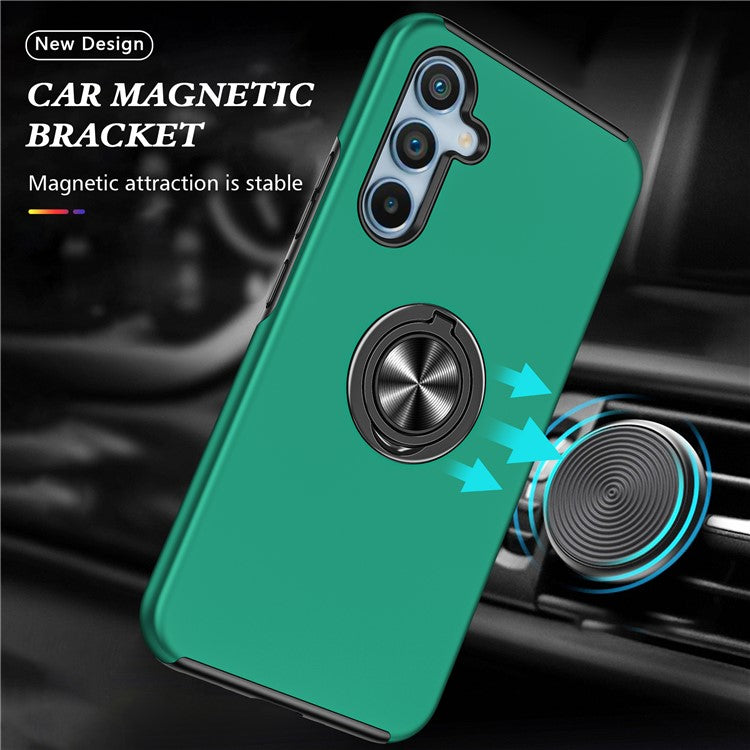 For Samsung Galaxy A55 5G Case Slim-Fit PC+TPU Phone Cover with Kickstand