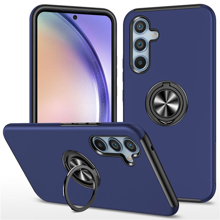 For Samsung Galaxy A55 5G Case Slim-Fit PC+TPU Phone Cover with Kickstand