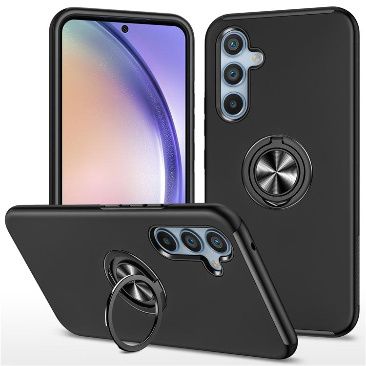 For Samsung Galaxy A55 5G Case Slim-Fit PC+TPU Phone Cover with Kickstand
