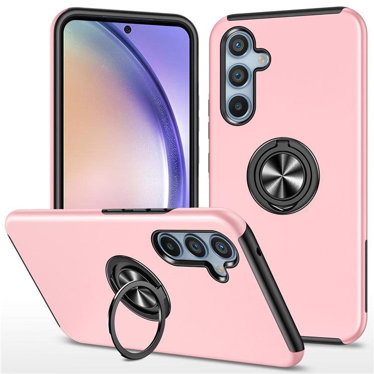 For Samsung Galaxy A55 5G Case Slim-Fit PC+TPU Phone Cover with Kickstand