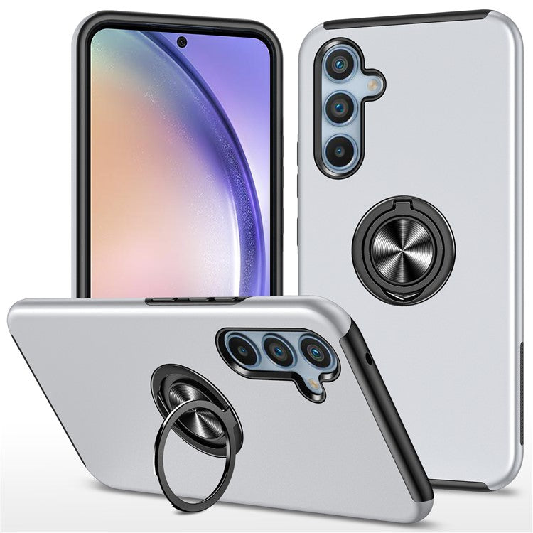 For Samsung Galaxy A55 5G Case Slim-Fit PC+TPU Phone Cover with Kickstand