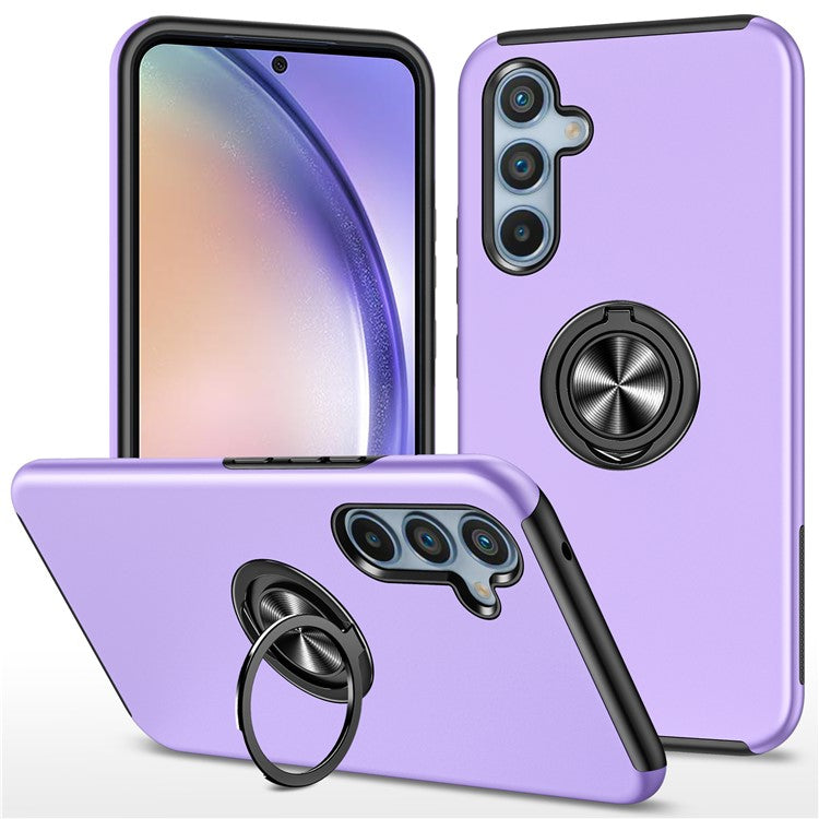 For Samsung Galaxy A55 5G Case Slim-Fit PC+TPU Phone Cover with Kickstand