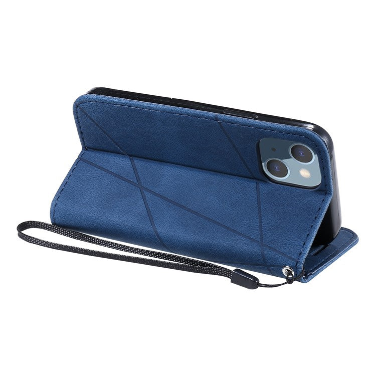For iPhone 13 Case Splicing Leather Phone Cover with Wallet Card Slot