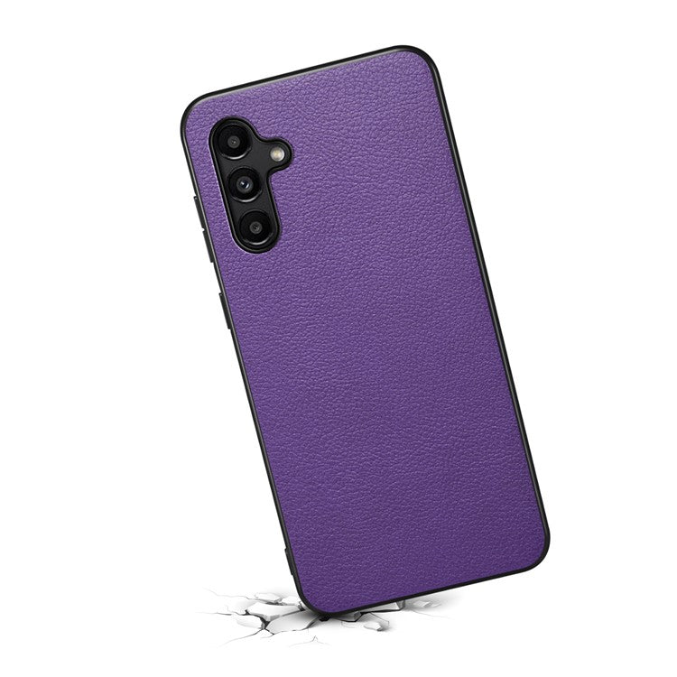 For Samsung Galaxy A15 4G / 5G Case Hybrid Leather Coated PC+TPU Shookproof Protection Cover