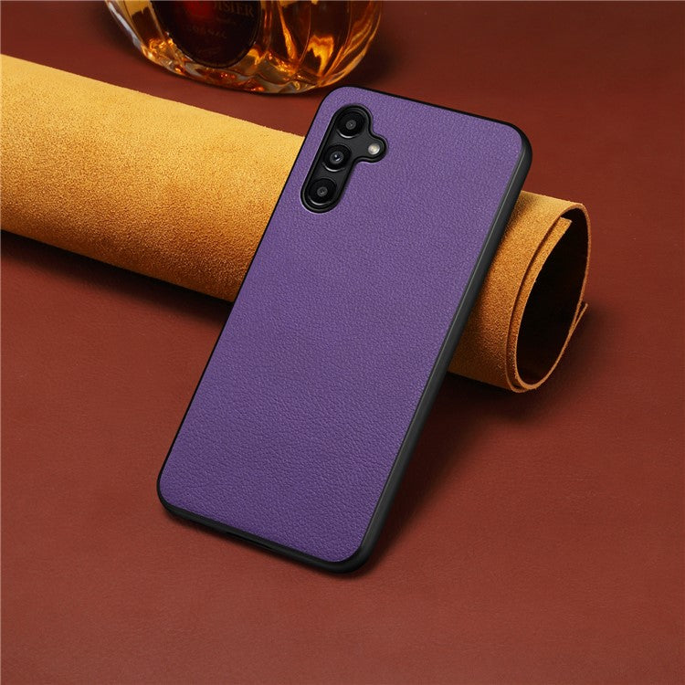 For Samsung Galaxy A15 4G / 5G Case Hybrid Leather Coated PC+TPU Shookproof Protection Cover