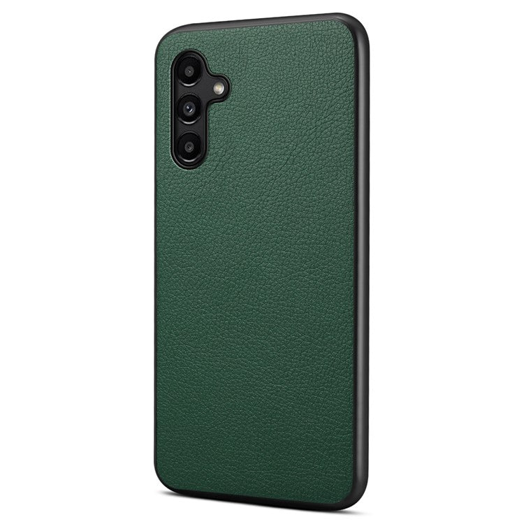 For Samsung Galaxy A15 4G / 5G Case Hybrid Leather Coated PC+TPU Shookproof Protection Cover