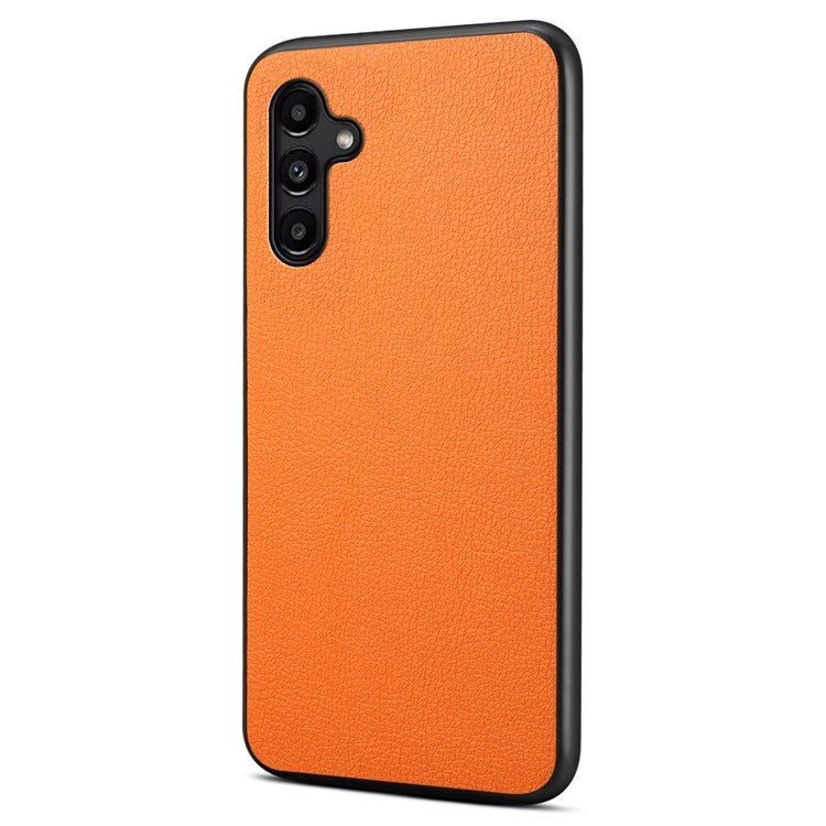 For Samsung Galaxy A15 4G / 5G Case Hybrid Leather Coated PC+TPU Shookproof Protection Cover